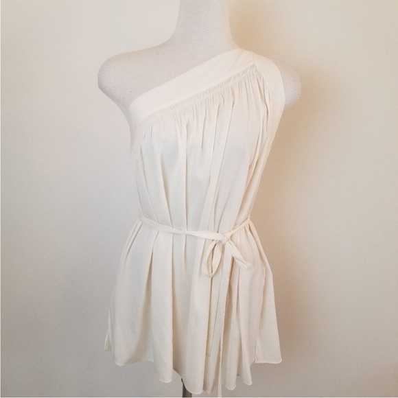 Helmut Lang One Shoulder Silk Top - Picture 1 of 5